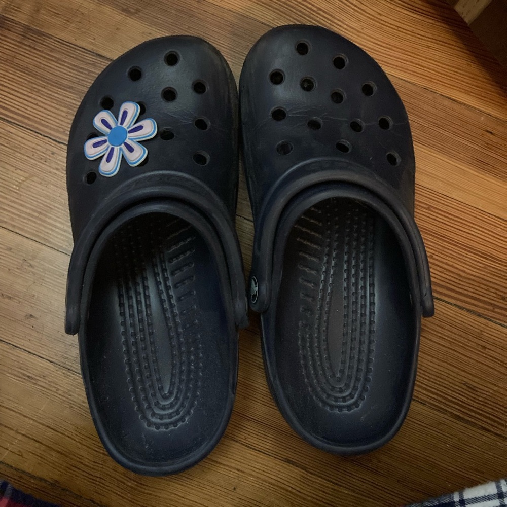 Navy Crocs